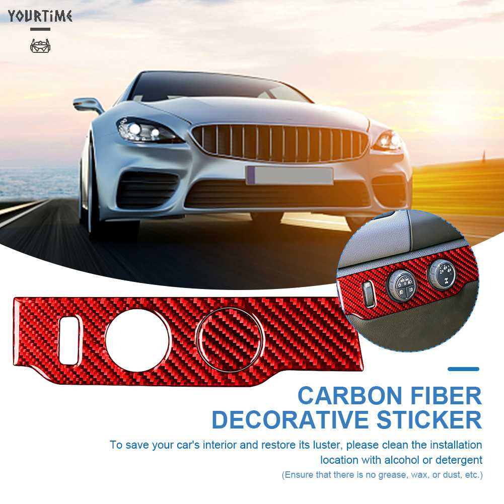 Bộ 2 Miếng Dán Trang Trí Nội Thất Xe Hơi Bằng Sợi Carbon Cho Colorado 2015