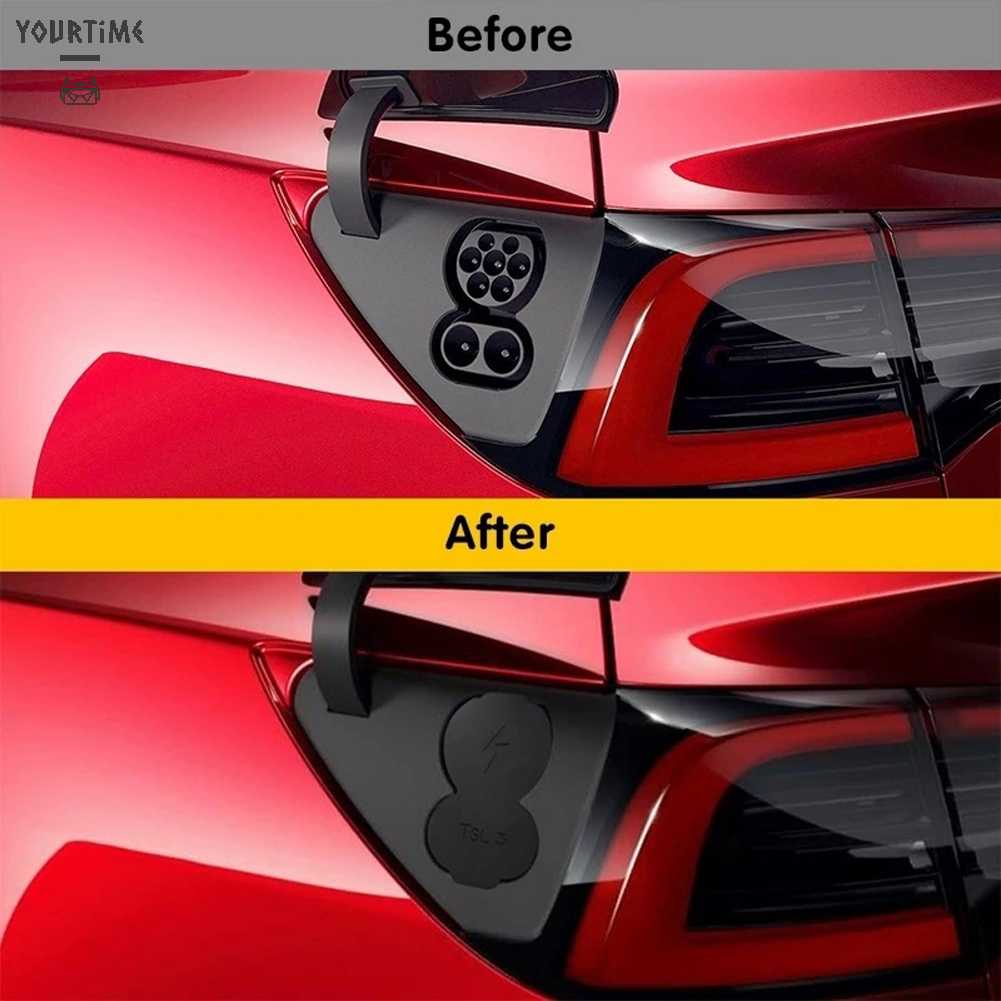 Miếng Silicone Bảo Vệ Lỗ Sạc Chống Nước Tiêu Chuẩn Châu Âu Cho Tesla Model 3 / Y
