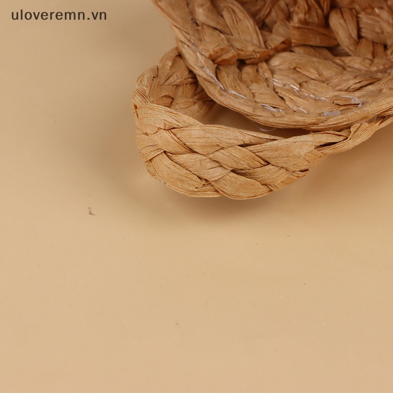 Giỏ Đan Lát Thủ Công Mini Tỷ Lệ 1 / 6 Trang Trí Nhà Búp Bê