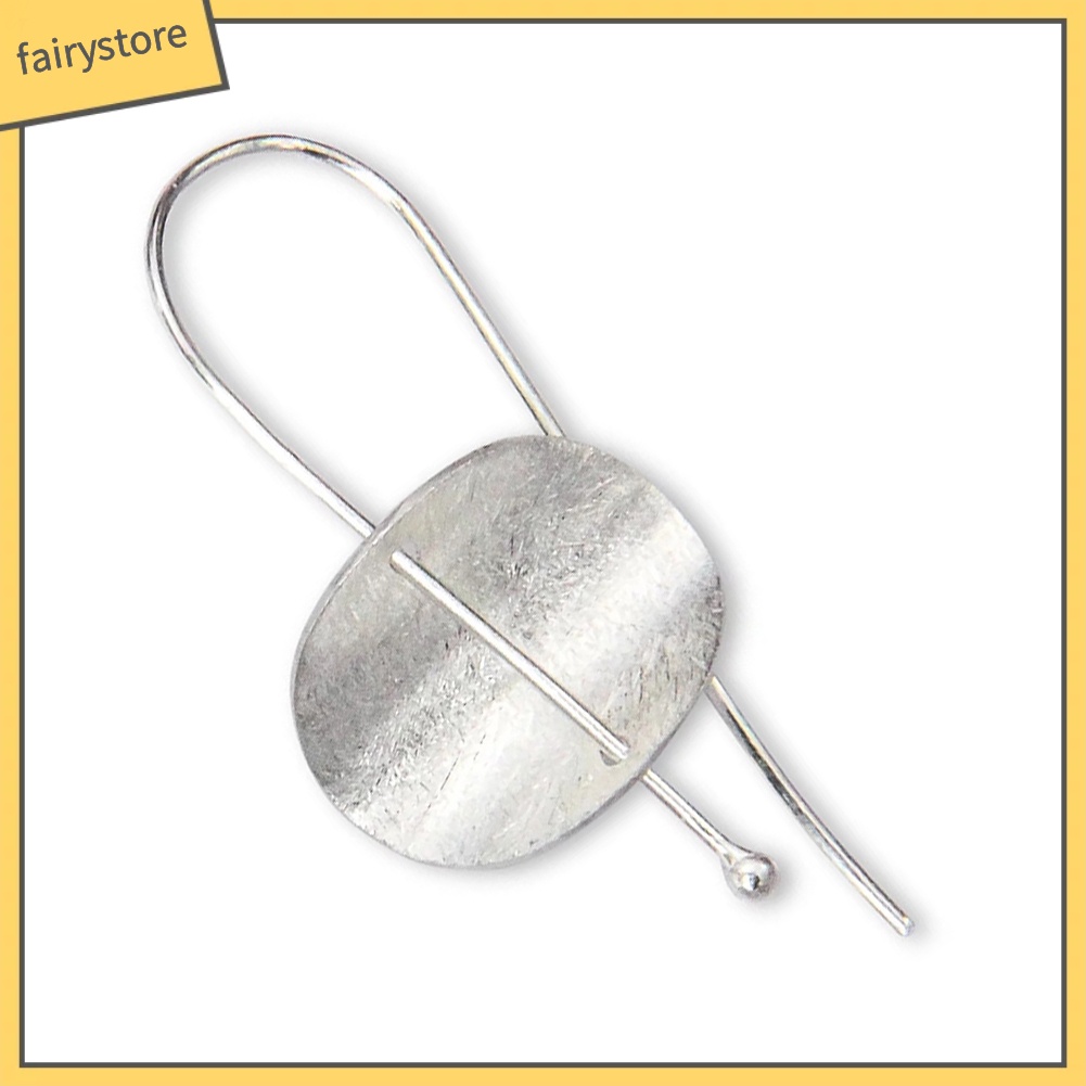 [FRO] Khuyên Tai Kim Loại Dạng Móc Lõm Tối Giản Sáng Tạo Cho Nữ