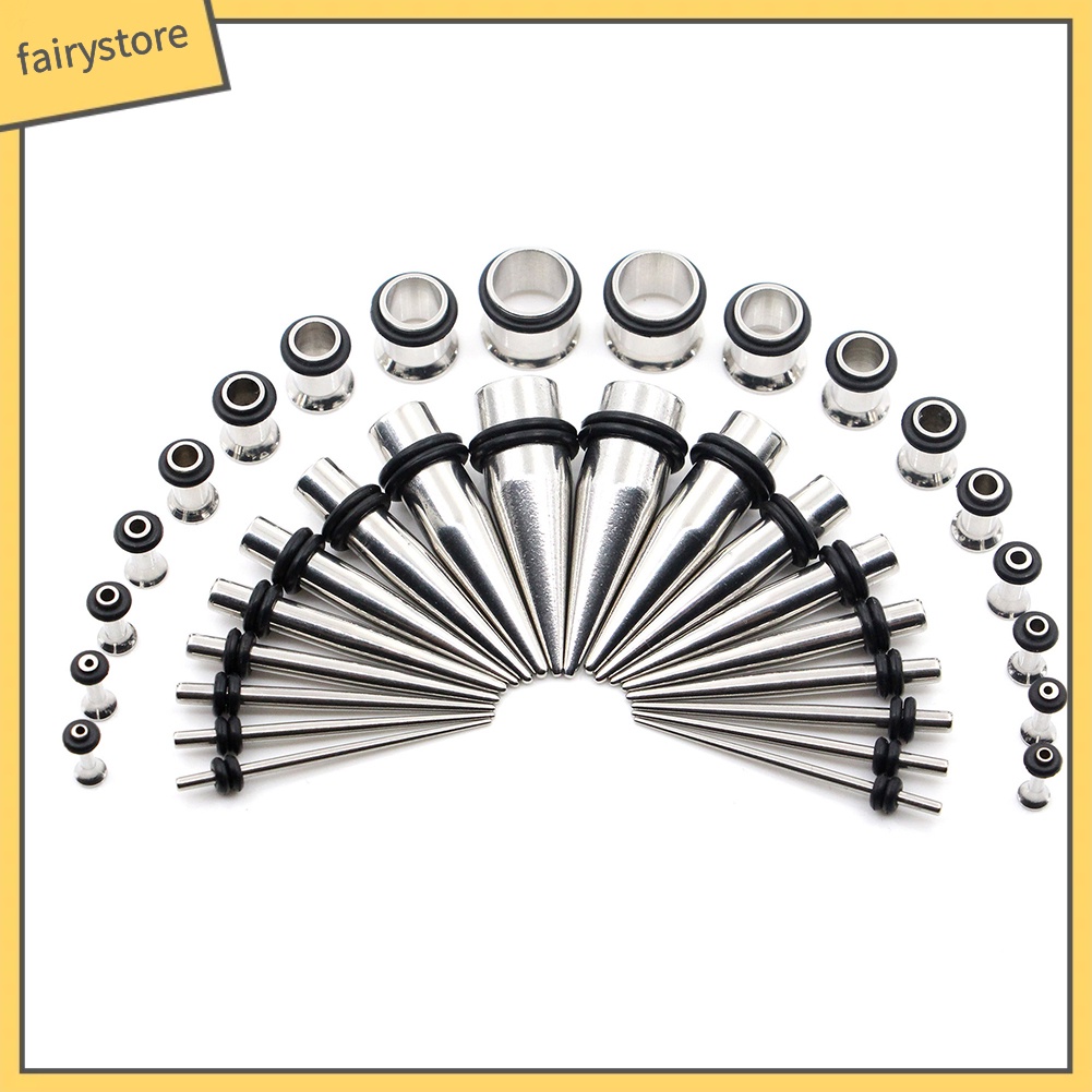 Bộ 36 Cái Khuyên Nong Tai Bằng Thép Không Gỉ Hình Nón