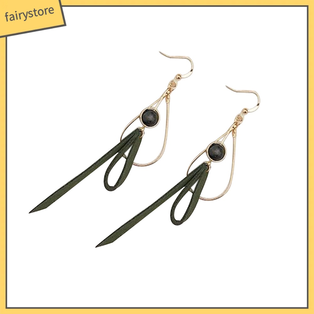 Đôi Bông Tai Dáng Dài Thắt Nơ Thời Trang Dành Cho Nữ