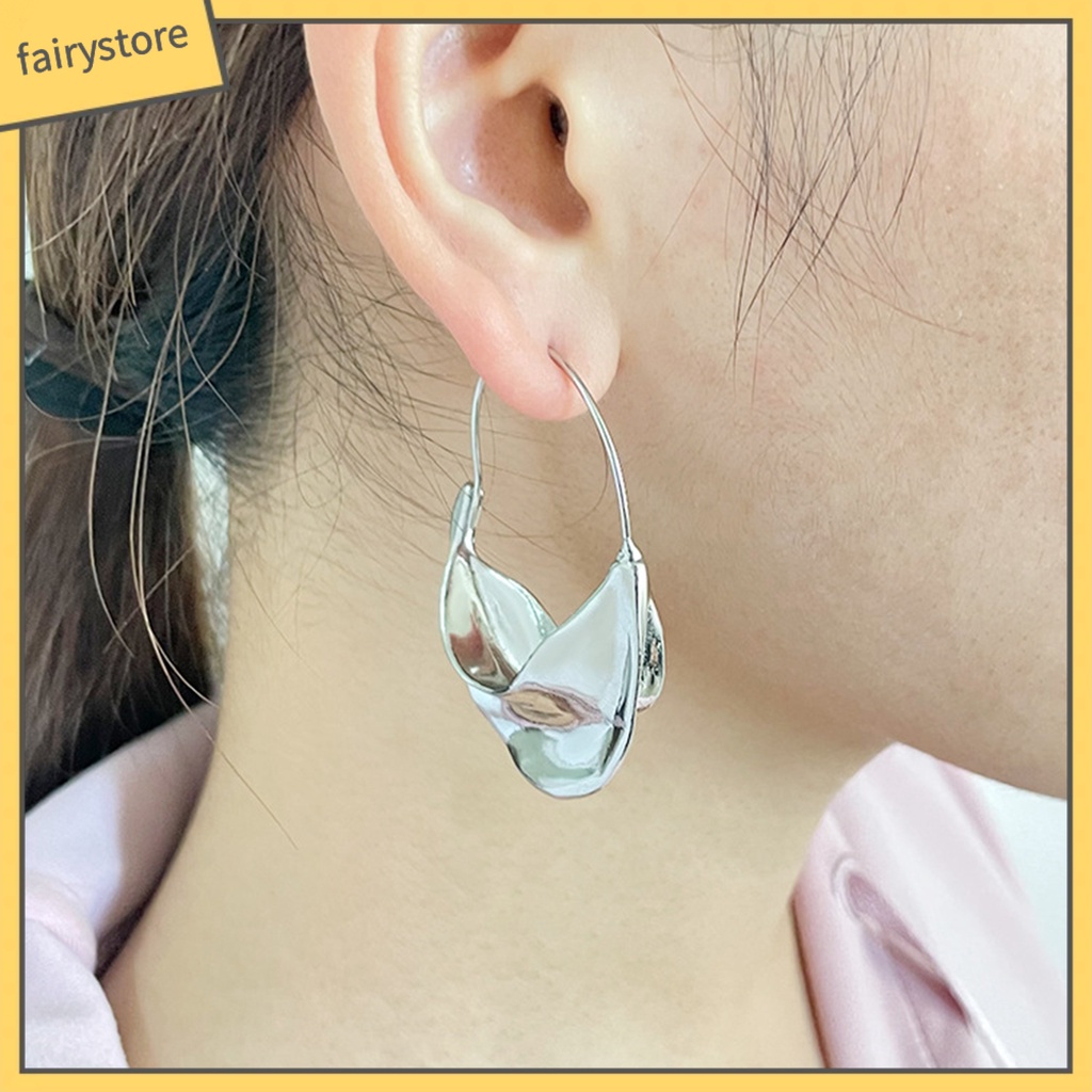 1 Đôi Bông Tai Hình Tròn Họa Tiết Hoa Phong Cách Vintage Dành Cho Nữ