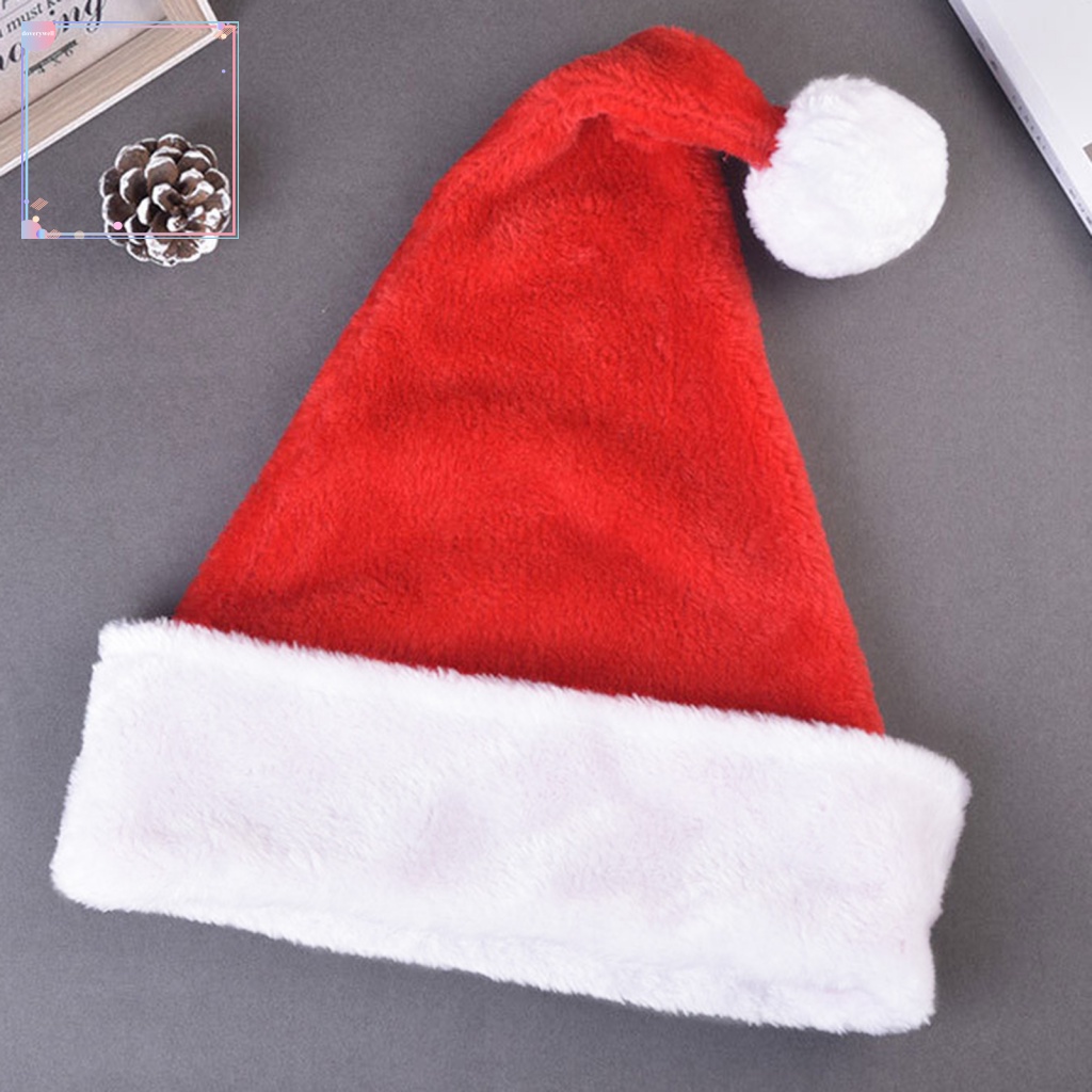 Mũ Giáng Sinh Bằng Lông Nhung Mềm Mại Kích Cỡ Lớn