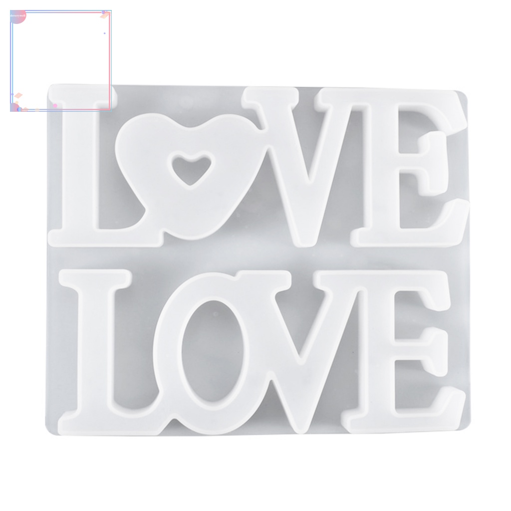 Khuôn Silicone Hình Chữ LOVE Dùng Trang Trí Cửa DIY