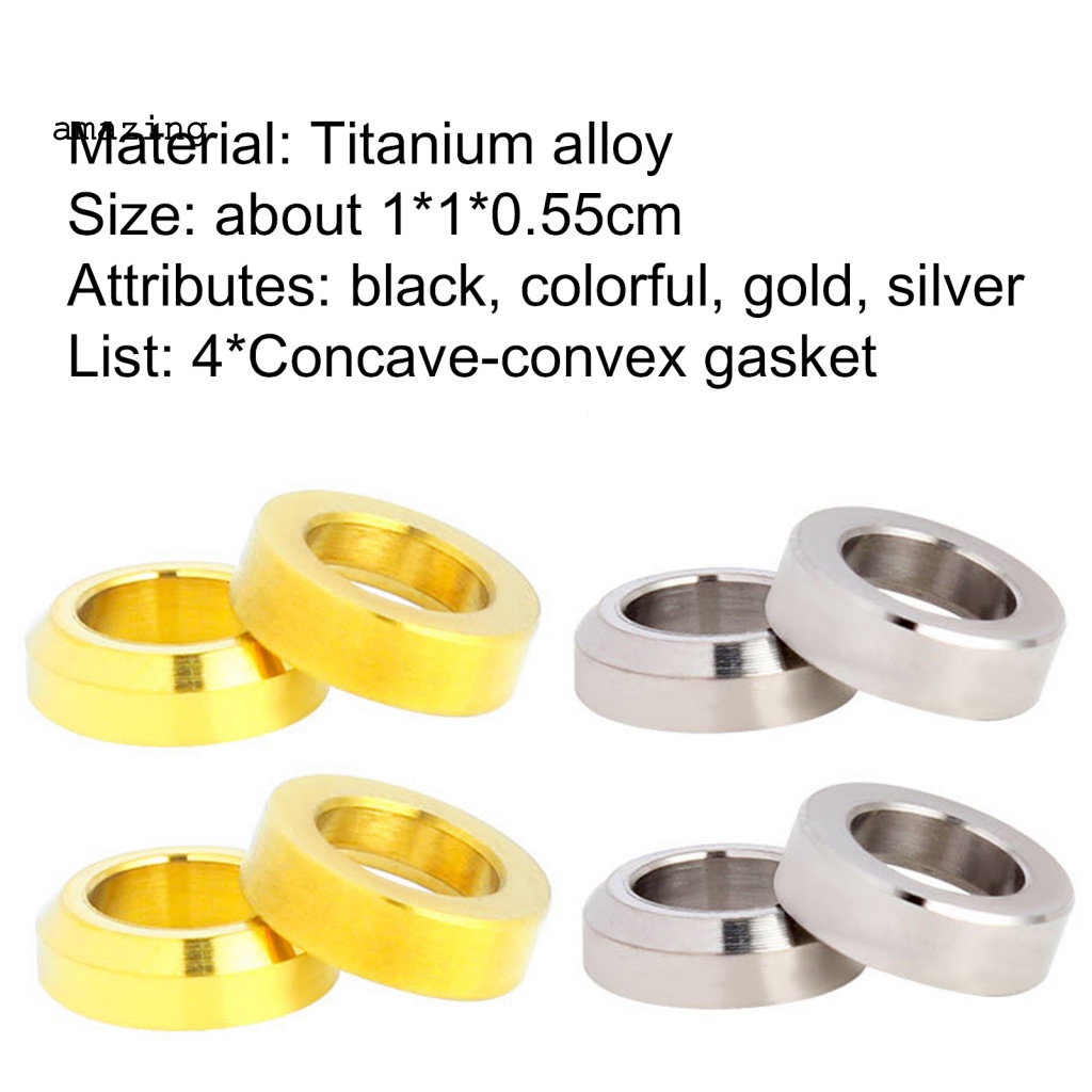 Set 4 Phụ Kiện Kẹp Phanh Cố Định Bằng Kim Loại Cứng Chống Mài Mòn Cho Xe Đạp Leo Núi