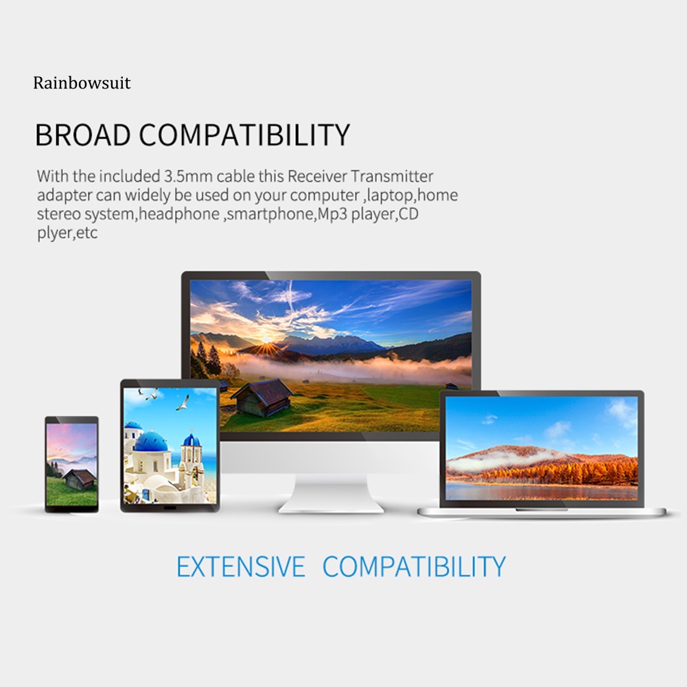 Thiết Bị Truyền Nhận Tín Hiệu Bluetooth Không Dây 2 Trong 1 USB V5.0 Cho Loa TV