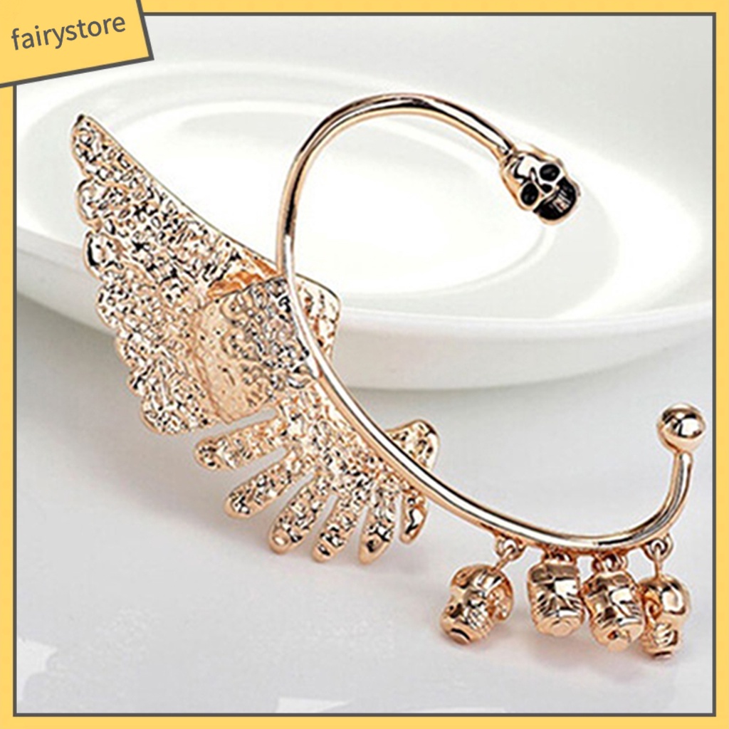 Khuyên Vành Tai Hình Đầu Lâu Đính Đá Cá Tính Cho Nữ