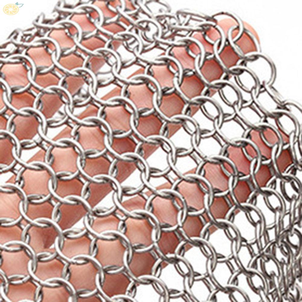 【VARSTR】Efficient and Multi Purpose Stainless Steel Skillet Cleaner Chain Scrubber A Kitchen Essential