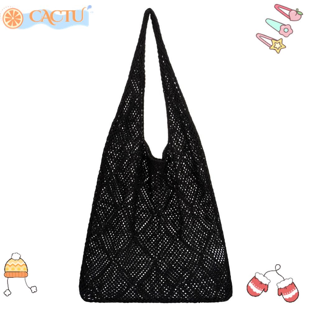 Túi Đeo Vai Đan Len Thiết Kế Đục Lỗ Thời Trang Cho Nữ