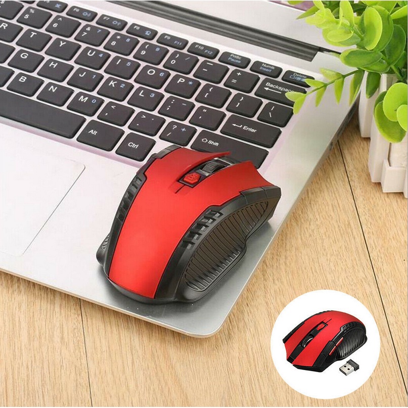 Chuột không dây 2.4GHz USB 1600DPI Cho Windows Mac PC Laptop luyoo27