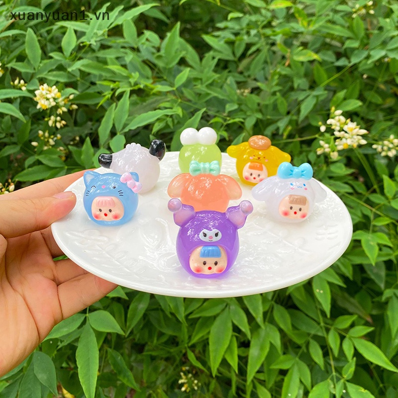 1 Búp Bê Kuromi Mini Phát Quang Xinh Xắn Dùng Để Trang Trí Nội Thất Xe Ô Tô