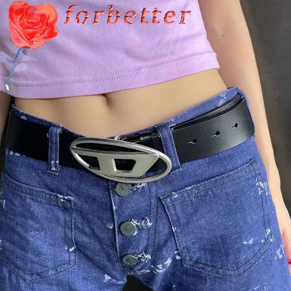 Thắt Lưng Da PU Mỏng Khóa Nửa Mặt Trăng Khuyết Thời Trang Cho Nam Và Nữ