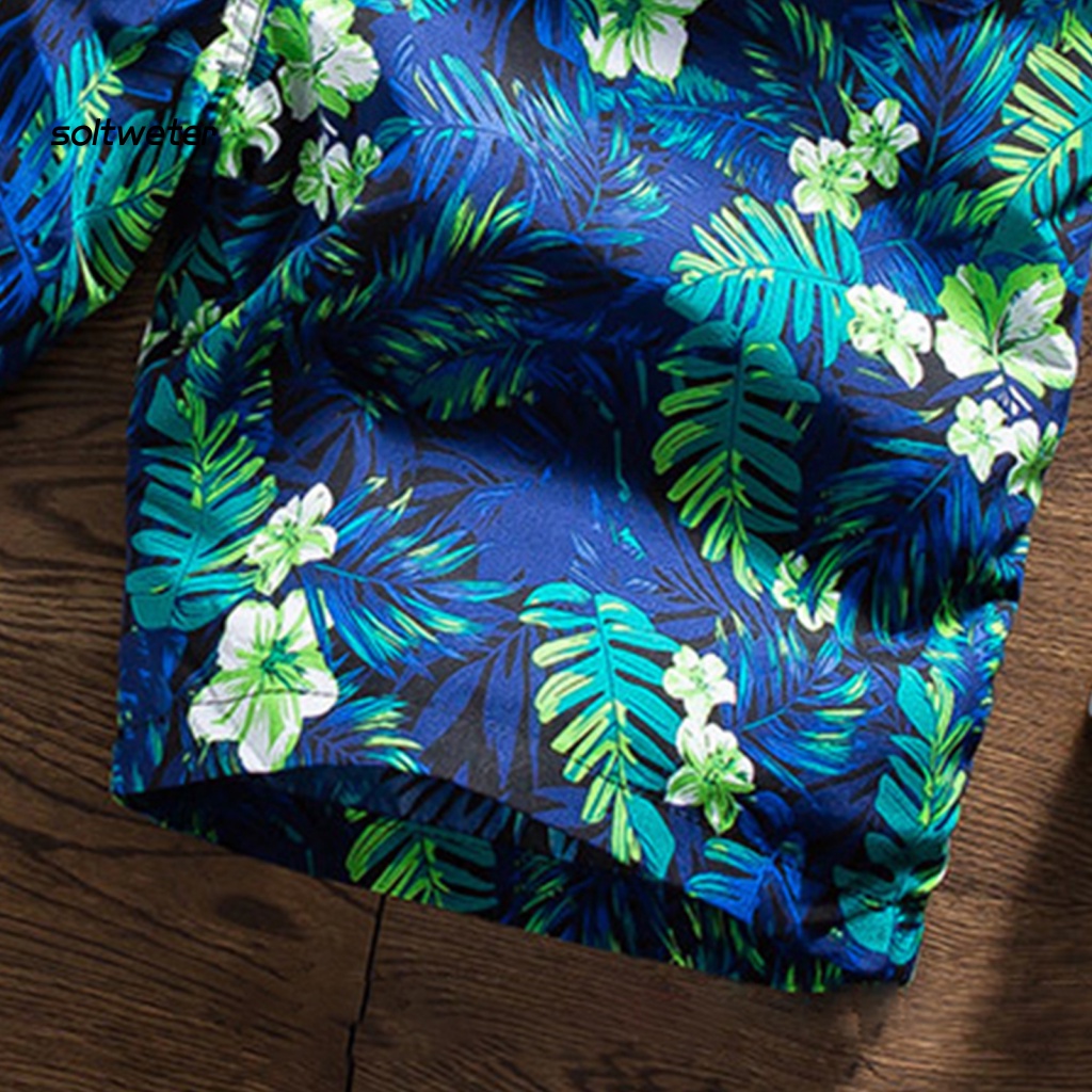 Quần Đùi Đi Biển Dáng Rộng Eo Co Giãn In Hình Lông Vũ Nhiều Màu Sắc