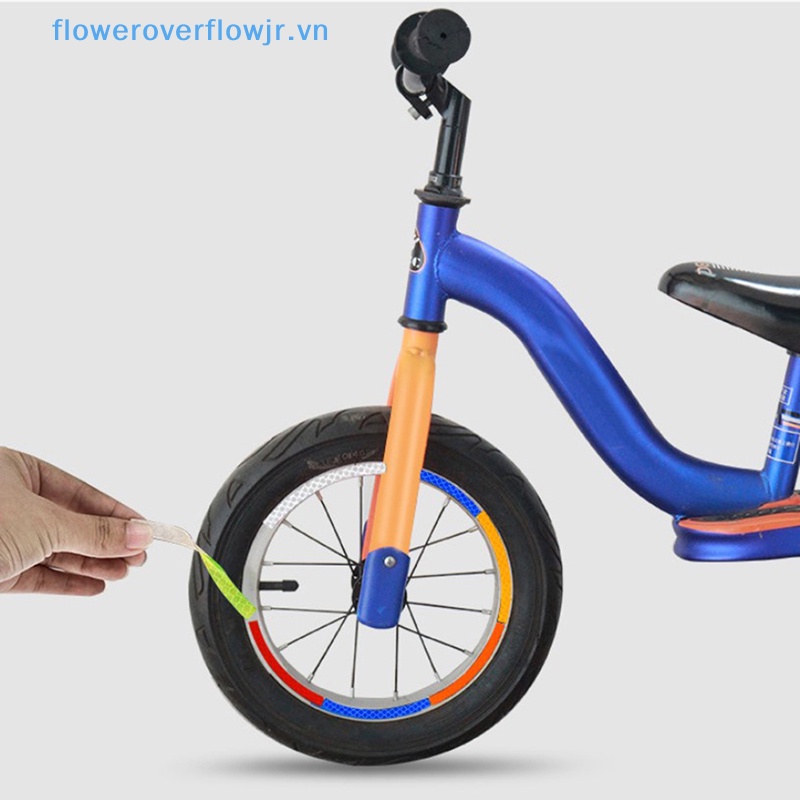 Sticker Phản Quang Dán Trang Trí Bánh Xe Đạp Chống Trượt An Toàn