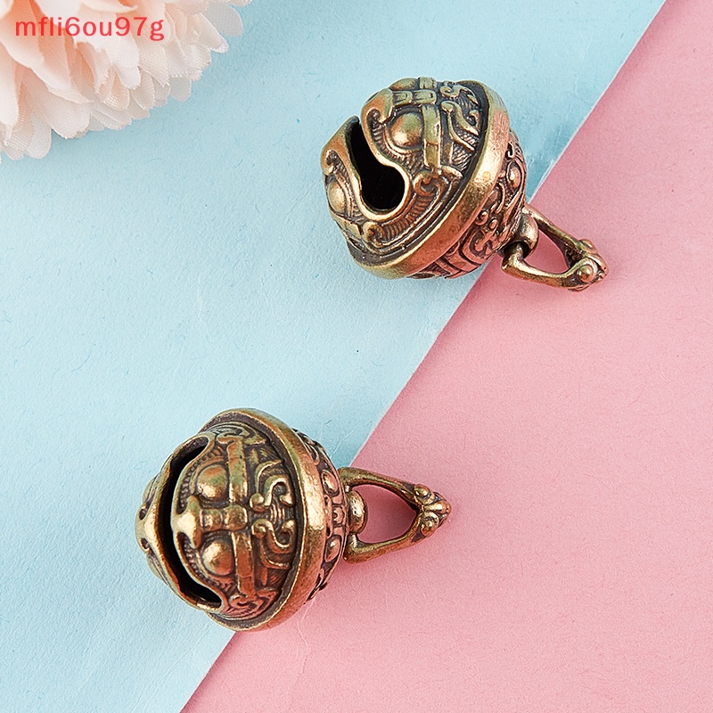{Mfli6ou97g} đồ thủ công bằng đồng thau háu ăn nút xe nút chuông đồng trang trí quà Tặng Mặt dây chuyền mới