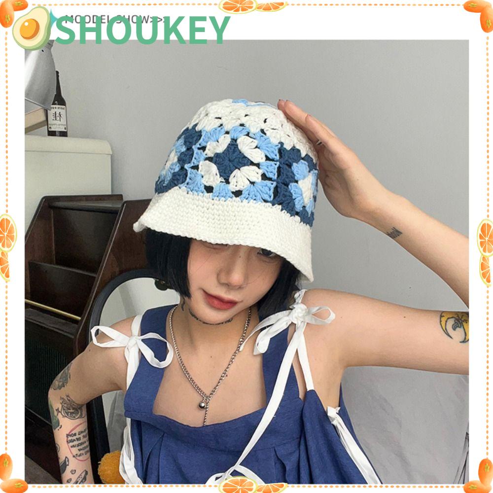 Mũ Bucket Phong Cách Retro Xinh Xắn Cho Nữ