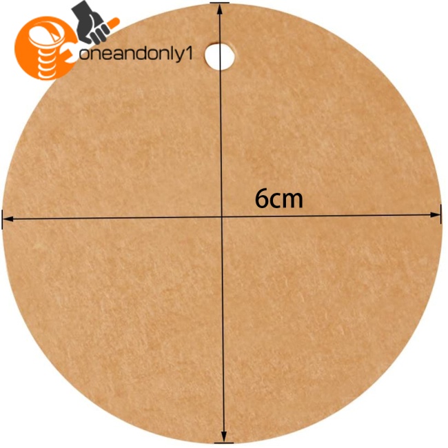 Set 100 Thẻ Giấy Tròn 6cm 20m Dùng Để Trang Trí Tiệc Cưới / Sinh Nhật / Giáng Sinh Diy