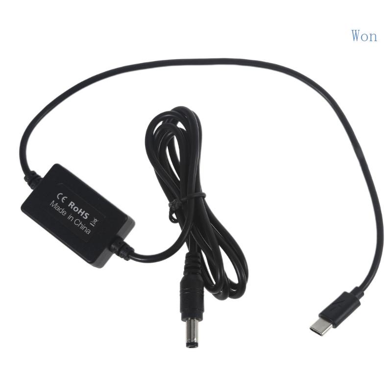 Dây Cáp Nguồn USB C 9V 12V 15V PD Sang 8 4V 5 5x2 1mm Cho Đèn LED 8 4V