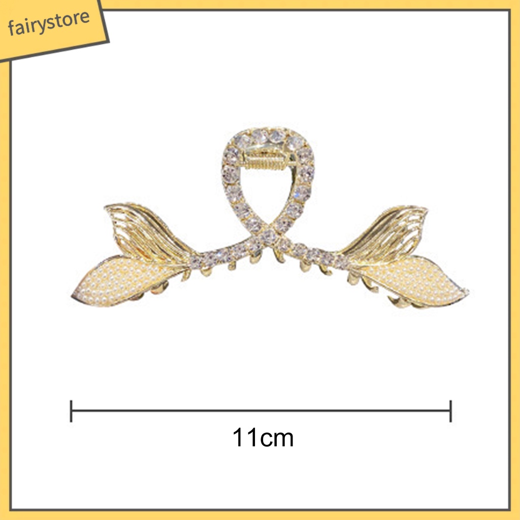 Kẹp Tóc Đính Ngọc Trai Giả Hình Đuôi Cá Sang Trọng