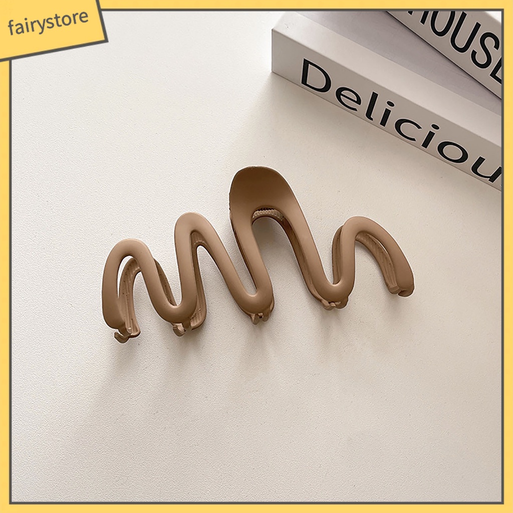 Kẹp Tóc Dạng Gợn Sóng Màu Trơn Co Giãn Gọn Nhẹ Chống Trượt Màu Sắc Thời Trang Cho Nữ