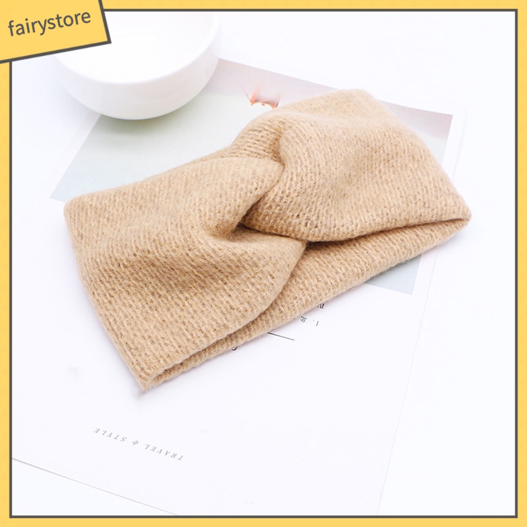 Băng Đô Cài Tóc Đan Chéo Màu Sắc Trơn Thoáng Khí Tiện Dụng Mang Theo Du Lịch Cắm Trại