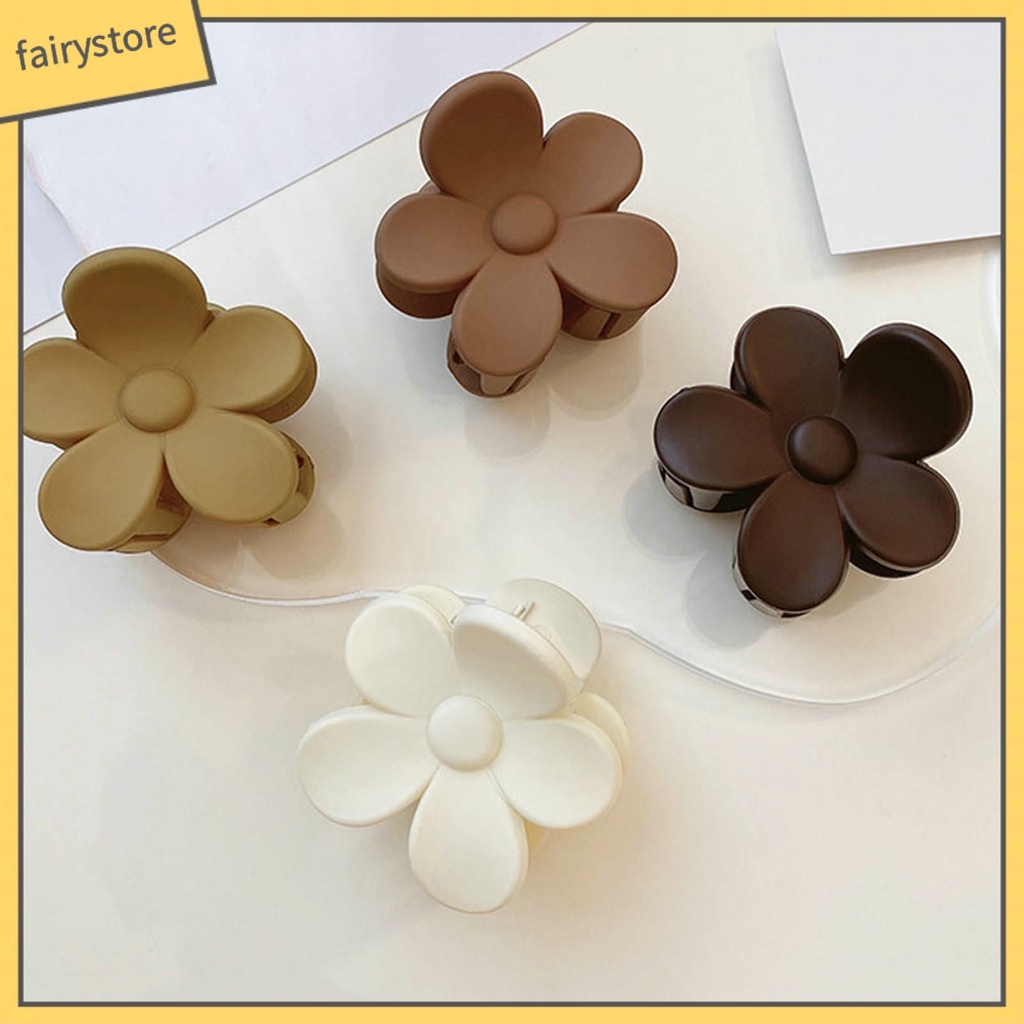 Bộ 2 Kẹp Tóc Đuôi Ngựa Màu Trơn Chống Trượt Tiện Dụng