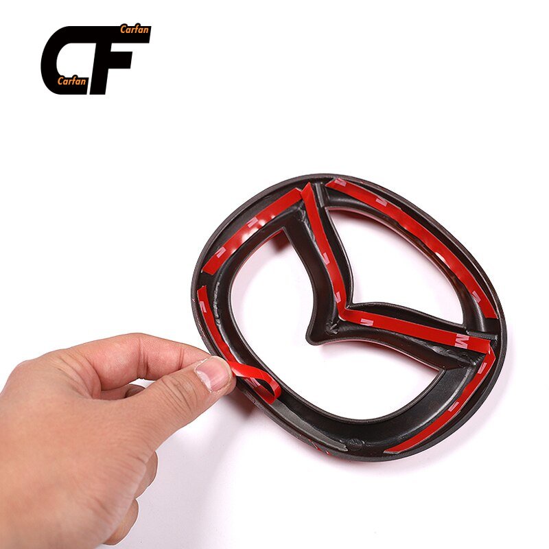 Miếng Dán Trang Trí Vô Lăng Xe Hơi Mazda Logo 3 Axela 2020 ABS