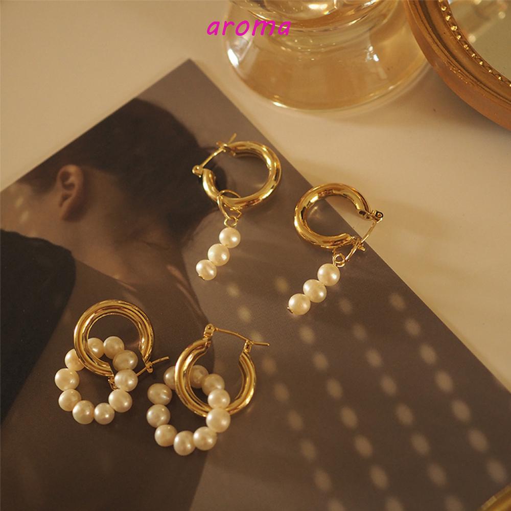 Đôi Khuyên Tai Vòng Tròn Thời Trang Thanh Lịch Dành Cho Nữ