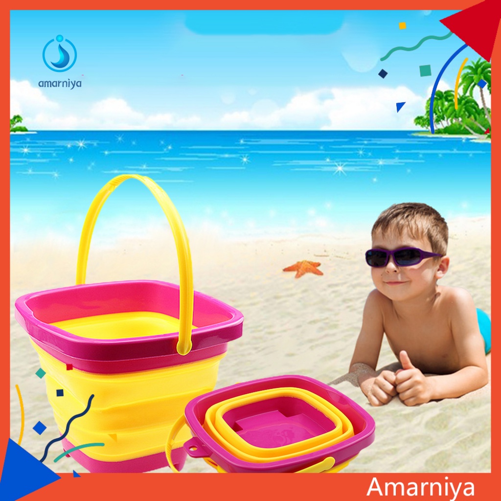 1 Bộ Xô Đựng Cát An Toàn Cho Bé Chơi Khi Đi Biển