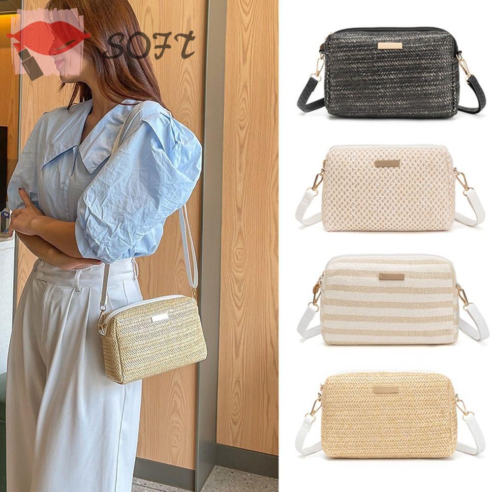 Túi Rơm Dệt Đeo Vai Mùa Hè Cho Nữ