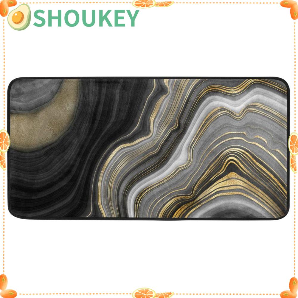 Miếng Lót Chuột SHOUKEY Khâu Cạnh Màu Đen Và|Tấm Lót Bàn Ăn Cỡ Lớn Họa Tiết Độc Đáo