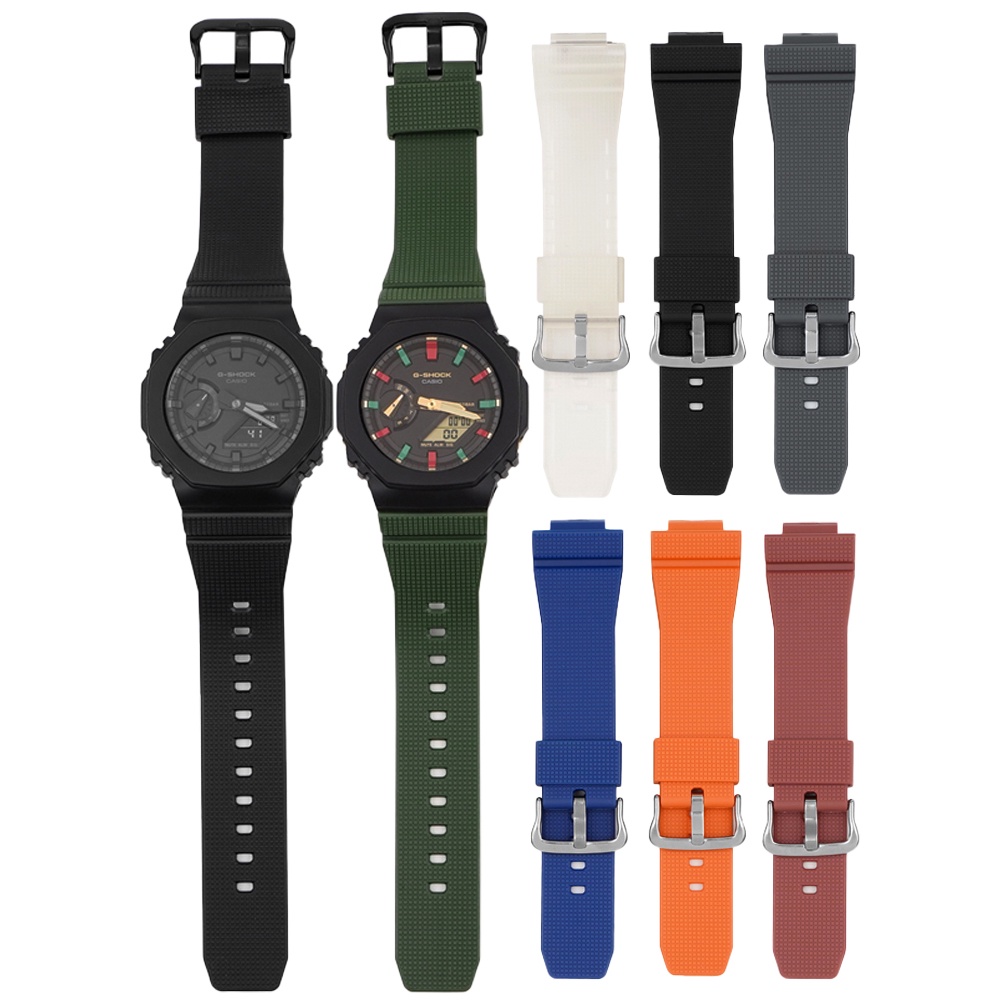 Dây Đeo Cao Su 16mm Tháo Lắp Nhanh Cho Đồng Hồ Casio G-shock GA-2100 GM-2100