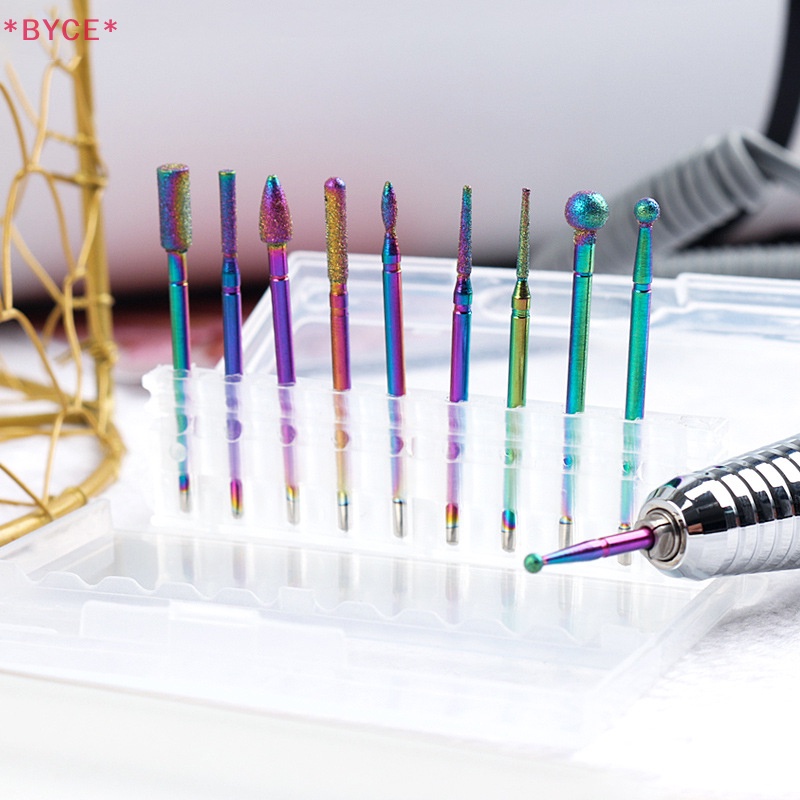 Set 10 Mũi Khoan Móng Tay Bằng Sứ Acrylic Tiện Dụng Mới