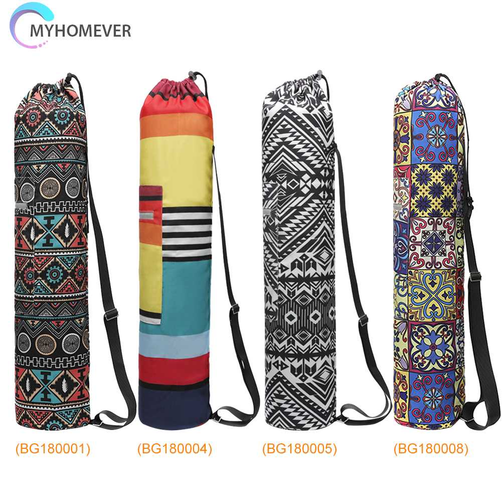 Túi Đựng Thảm Tập Yoga Bằng Vải Canvas Phản Quang Có Khóa Kéo Tiện Dụng