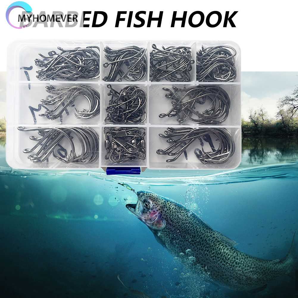 Set 170 Lưỡi Câu Cá Bằng Thép Cacbon 7384