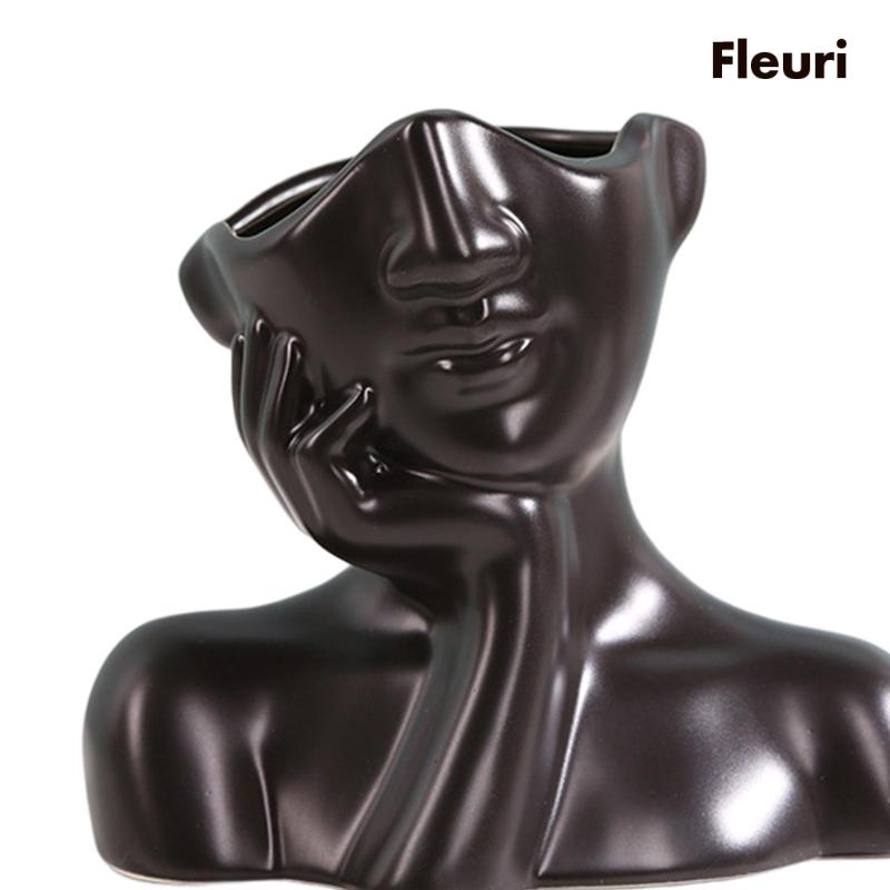 Lọ Hoa Hình Mặt Người Độc Đáo Hiện Đại Để Bàn Trang Trí Tiệc Cưới