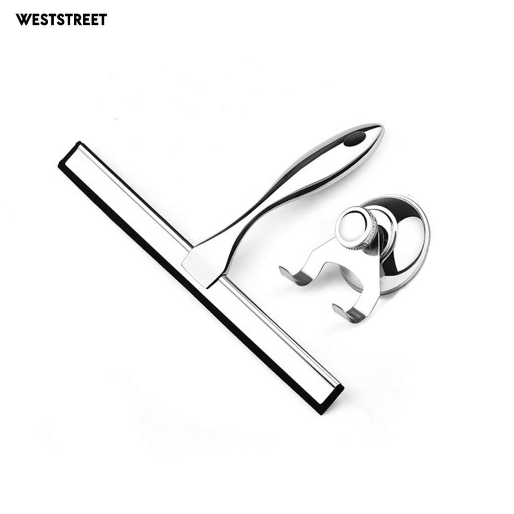 Dụng Cụ Cạo Cửa Kính Bằng Thép Không Gỉ Kèm Móc Tiện Dụng