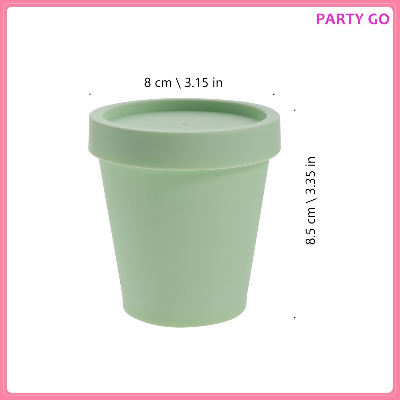 Bộ 5 Hộp Nhựa Pp Dùng Đựng Kem / Phấn Mặt Nạ Tiện Dụng