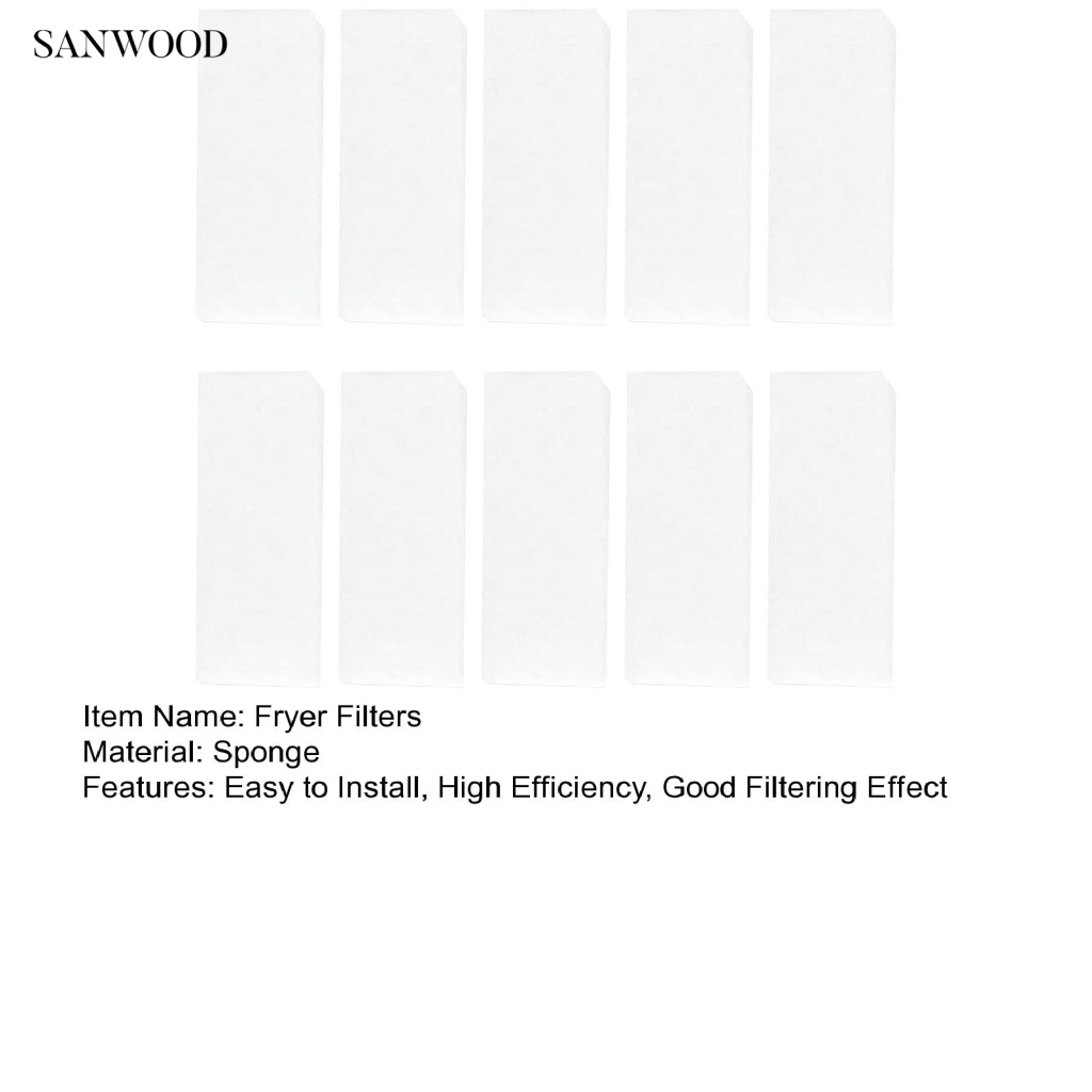 Set 10 Bộ Lọc Khí Cách Nhiệt 500 Độ An Toàn Cho Vortex 6QT