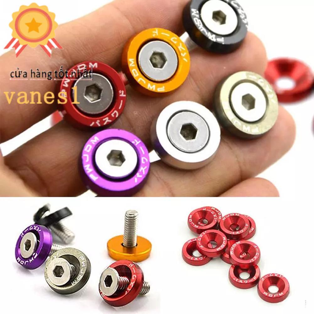 FENDER Bu Lông Lục Giác M6 Sành Điệu Gắn Biển Số Xe Hơi VANES1