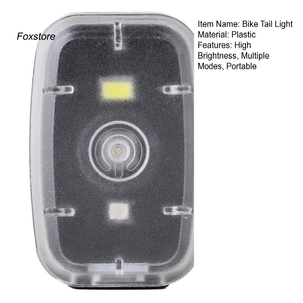 Đèn Chiếu Hậu Di Động Ban Đêm Có Thể Sạc Lại Bằng Cổng USB Cho Xe Đạp