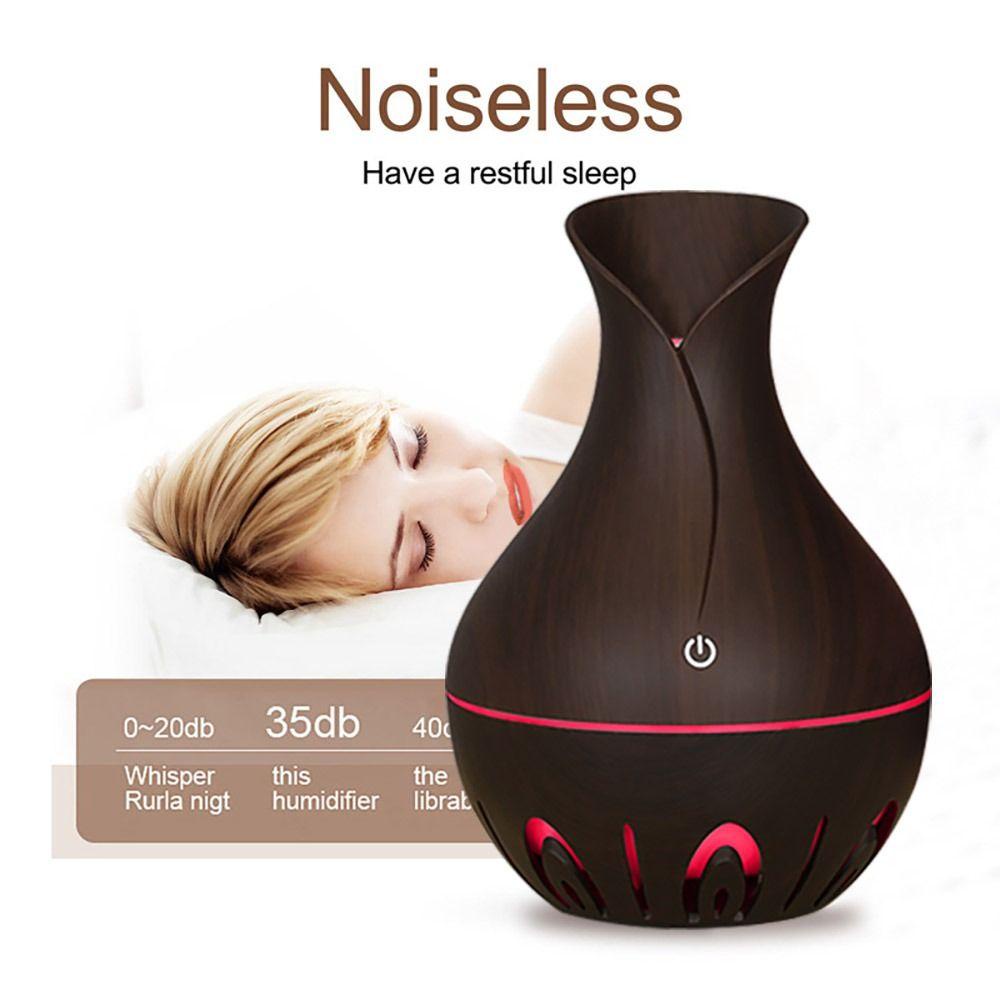 ESPO Máy Phun Sương Tạo Độ Ẩm Có Đèn LED Họa Tiết Vân Gỗ