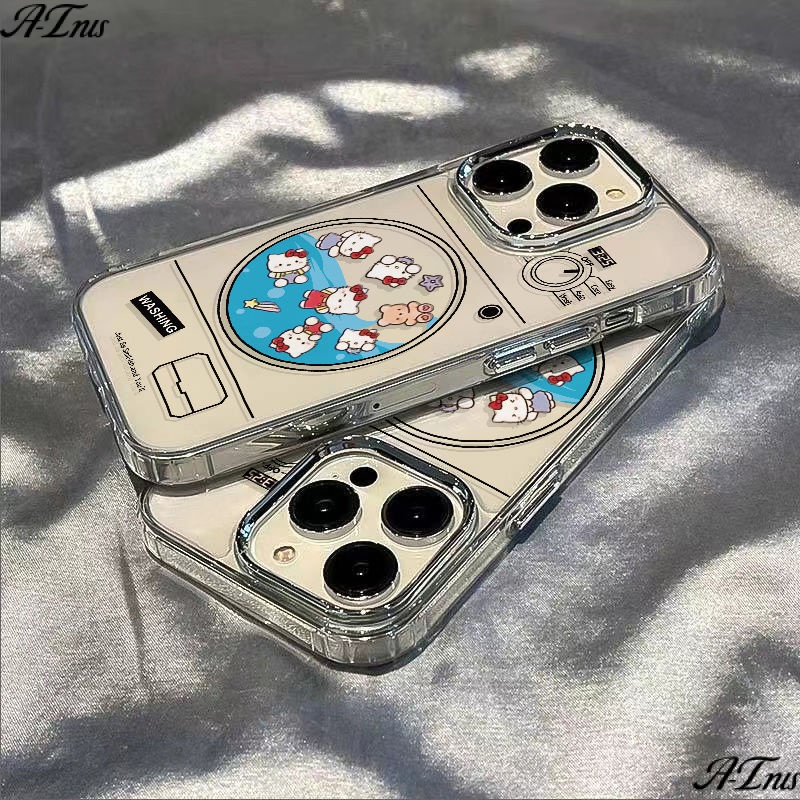 ✅Ốp Điện Thoại Dẻo Họa Tiết Hoạt Hình Hello Kitty Dễ Thương Chống Sốc Cho iPhone12 7 14pro U0F0 81311