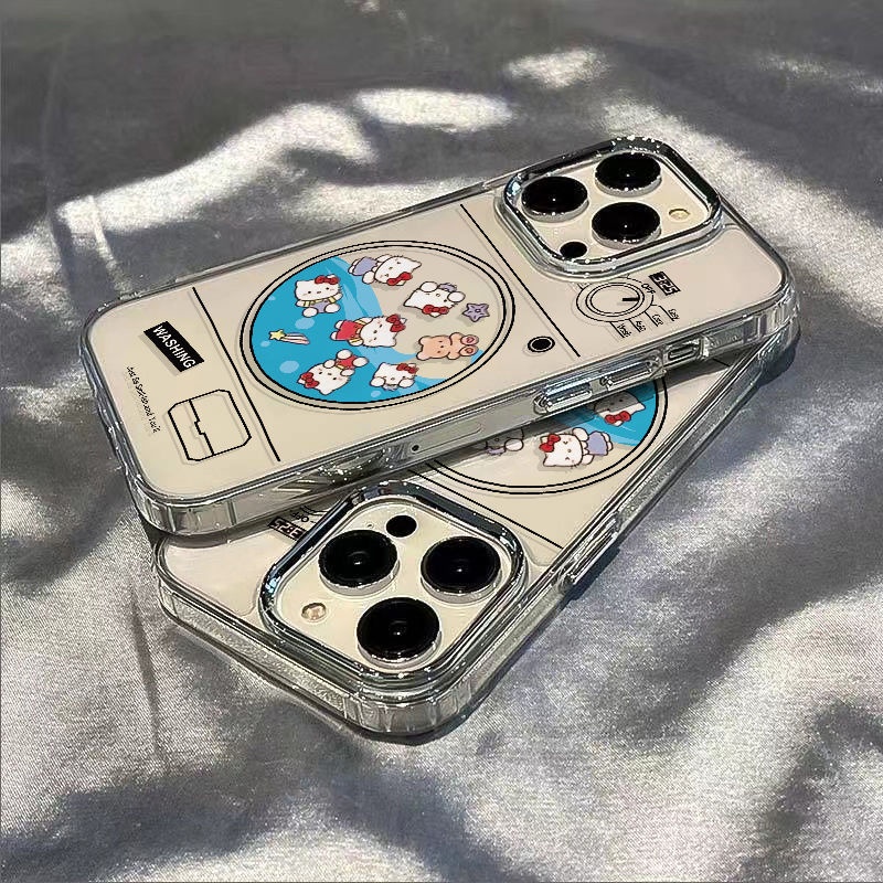 ✅Ốp Điện Thoại Dẻo Họa Tiết Hoạt Hình Hello Kitty Dễ Thương Chống Sốc Cho iPhone12 7 14pro U0F0 81311