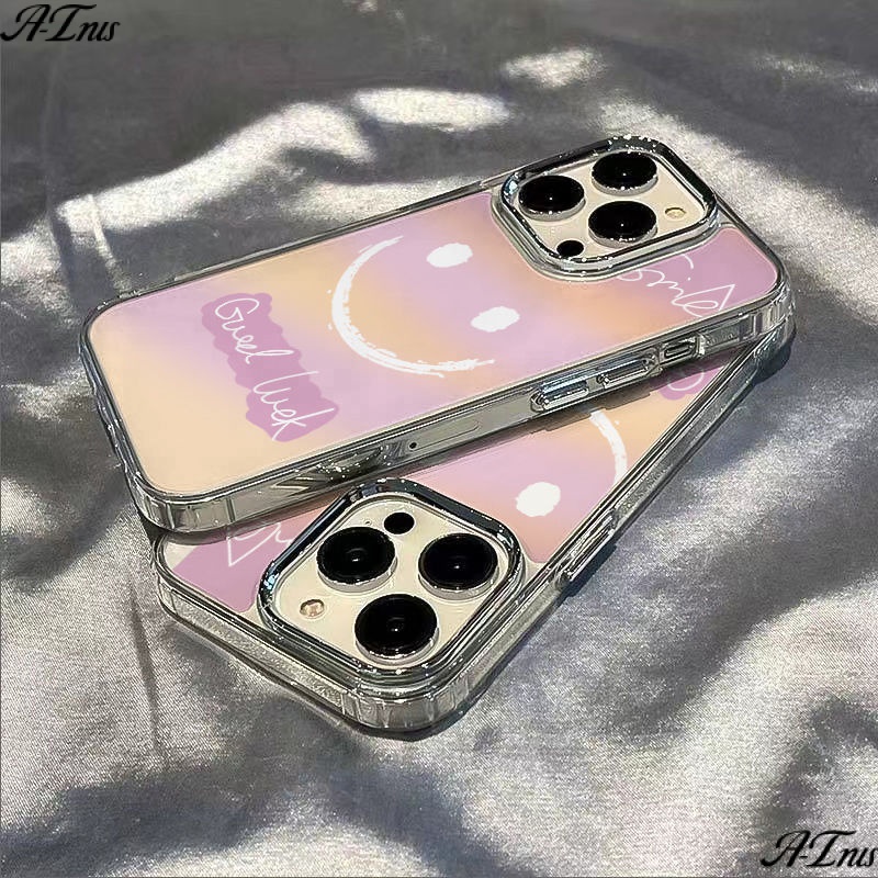 ✅Ốp Điện Thoại Mềm Chống Sốc Họa Tiết Mặt Cười Đơn Giản Cho Iphone 8plus14pro 713Iphone12In 11max M9PB