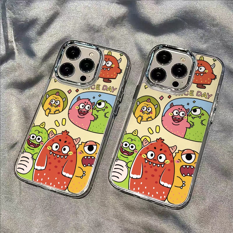 ✅Ốp Điện Thoại Dẻo Họa Tiết Quái Vật Chống Sốc Cho Iphone max714pro / iPhone12 11 plus813 K4Y0