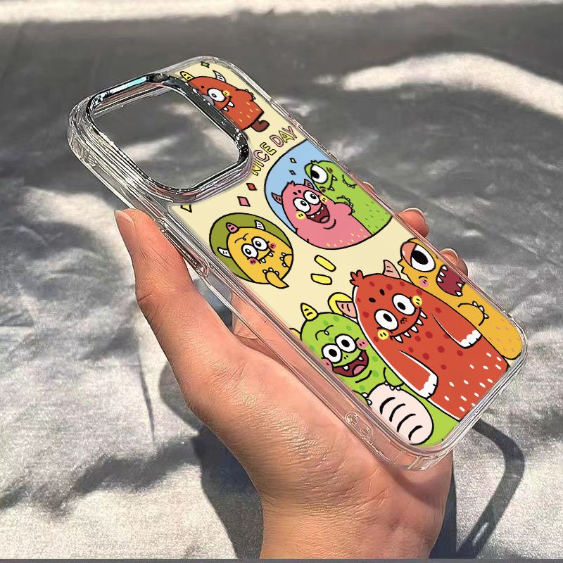 ✅Ốp Điện Thoại Dẻo Họa Tiết Quái Vật Chống Sốc Cho Iphone max714pro / iPhone12 11 plus813 K4Y0