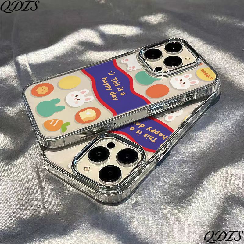 ✅Ốp Điện Thoại Mềm Chống Sốc Hình Thỏ Và Cà Rốt Cho Iphone 13 xs14pro 12Plus 711 max8 80HY