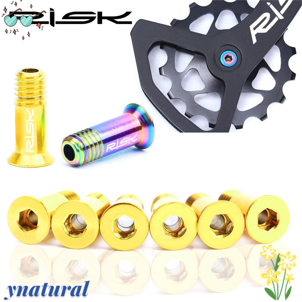 Set 2 Ròng Rọc Bằng Titan 4 Màu Kèm Ốc Vít Cố Định Chuyên Dụng